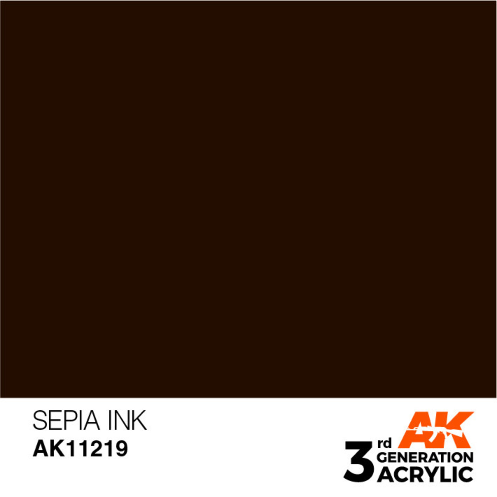 AK Interactive AK11219 3G Acrylic Ink Sepia 17ml
