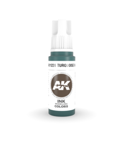 AK Interactive AK11220 3G Acrylic Ink Turquoise 17ml