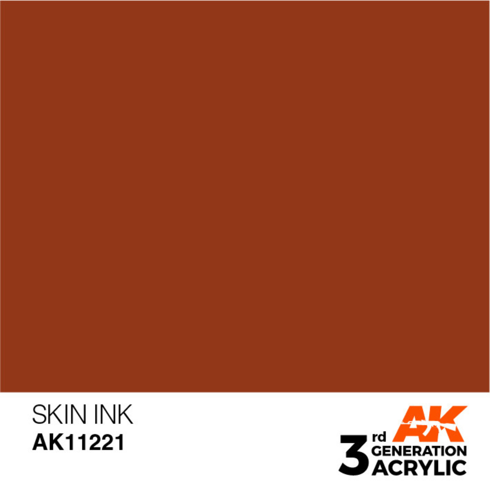 AK Interactive AK11221 3G Acrylic Ink Skin 17ml