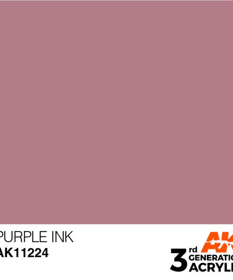 AK Interactive AK11224 3G Acrylic Ink Purple 17ml