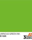 AK Interactive AK11225 3G Acrylic Ink Luminary Green 17ml