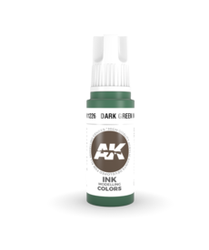 AK Interactive AK11226 3G Acrylic Ink Dark Green 17ml