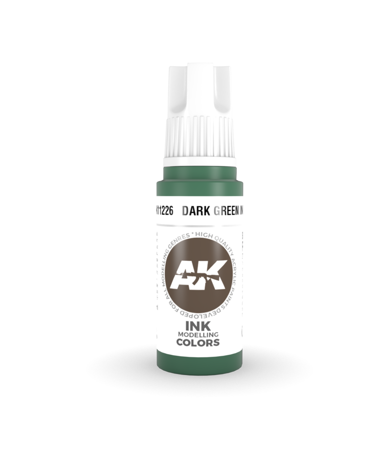 AK Interactive AK11226 3G Acrylic Ink Dark Green 17ml