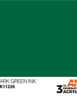 AK Interactive AK11226 3G Acrylic Ink Dark Green 17ml AK Interactive AK11226 3G Acrylic Ink Dark Green 17ml