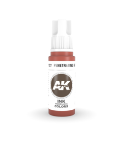 AK Interactive AK11227 3G Acrylic Ink Penetrating Red 17ml