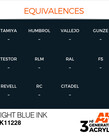 AK Interactive AK11228 3G Acrylic Ink Night Blue 17ml AK Interactive AK11228 3G Acrylic Ink Night Blue 17ml
