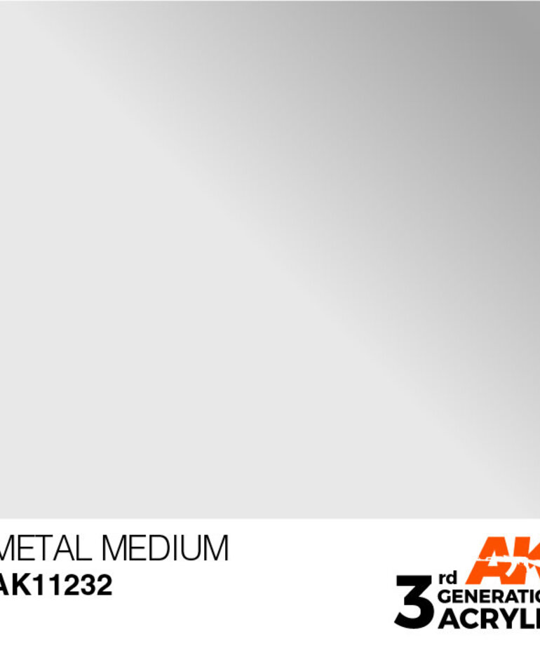 AK Interactive AK11232 3G Acrylic Auxiliary Metal Medium 17ml