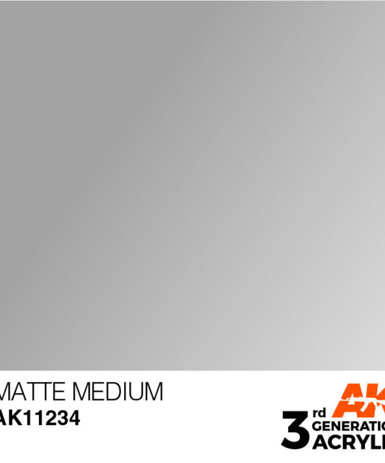 AK Interactive AK11234 3G Acrylic Auxiliary Matte Medium 17ml