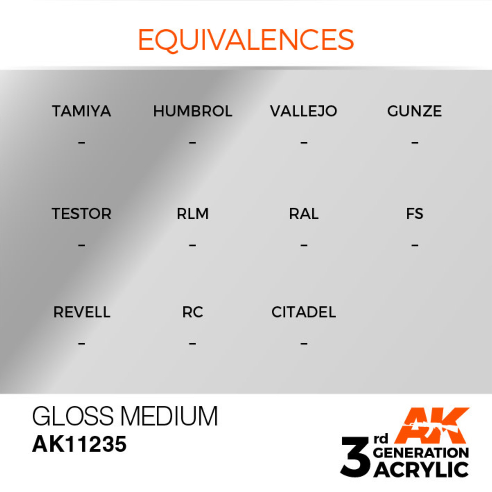 AK Interactive AK11235 3G Acrylic Auxiliary Gloss Medium 17ml