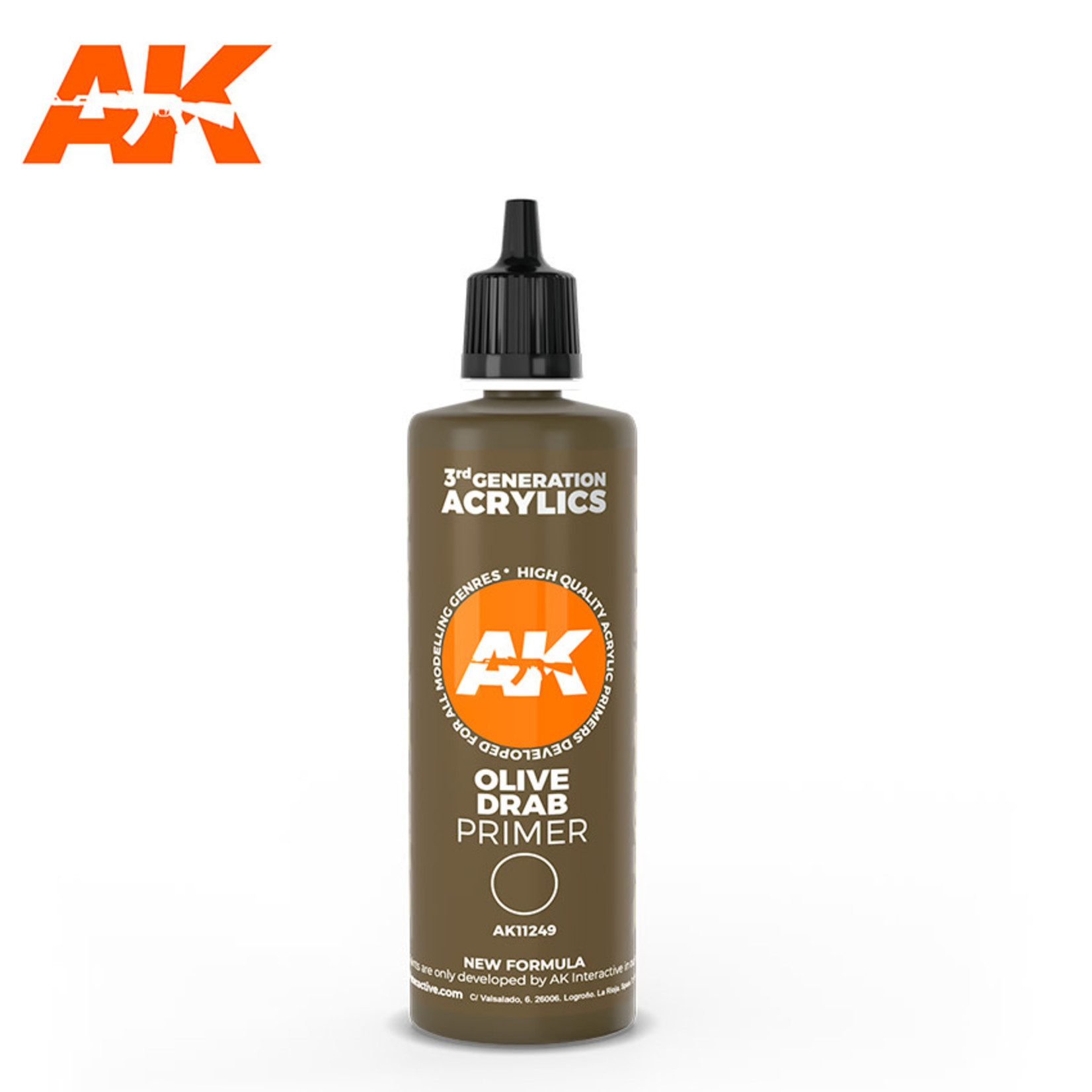 AK Interactive AK11249 Auxiliary Primer Olive Drab 100ml