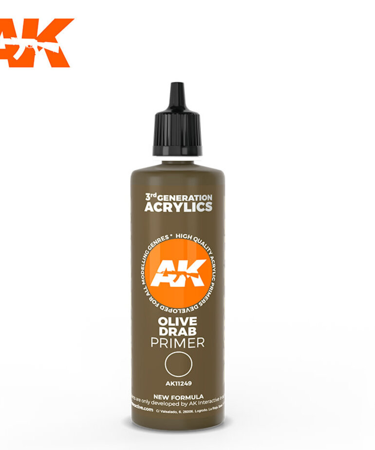 AK Interactive AK11249 Auxiliary Primer Olive Drab 100ml