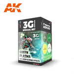 AK Interactive AK1064 3G Wargame Green Plasma & Green Glowing Effects (4) Set
