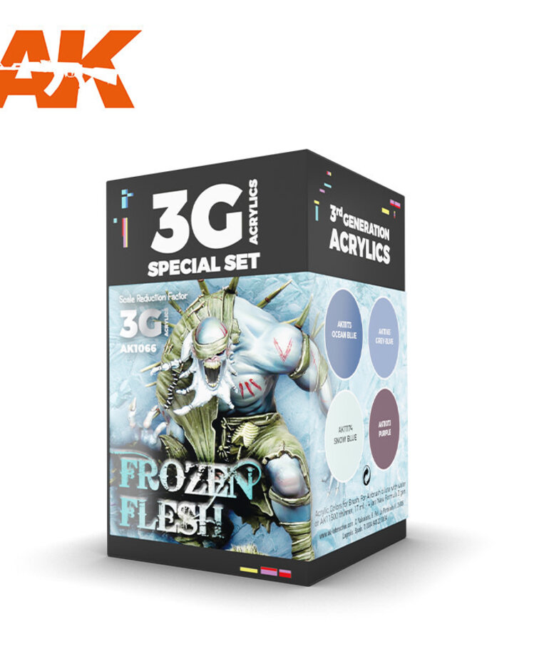 AK Interactive AK1066 3G Wargame Frozen Flesh (4) Set
