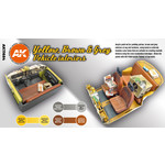 AK Interactive AK11684 3G Wargame Yellow, Brown, & Grey Vehicle Interiors (6) Set