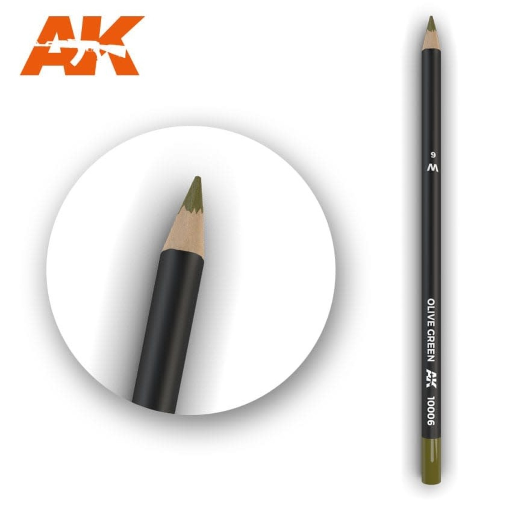 AK Interactive AK10006 Weathering Pencil - Olive Green