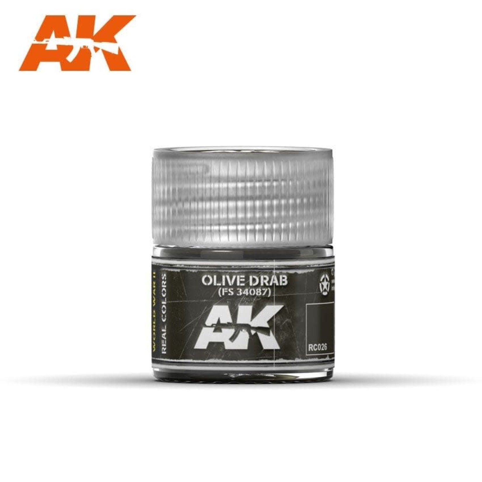 AK Interactive AK RC026 Real Colors Olive Drab FS 34087 10ml