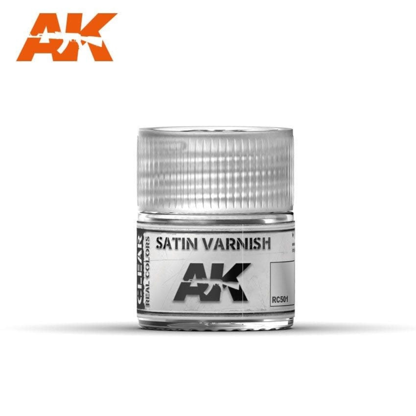 AK Interactive AK RC501 Real Colors Auxiliary Satin Varnish 10ml