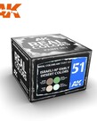 AK Interactive AK RCS051 Real Colors Israeli AF Early Desert Colors (4) Set