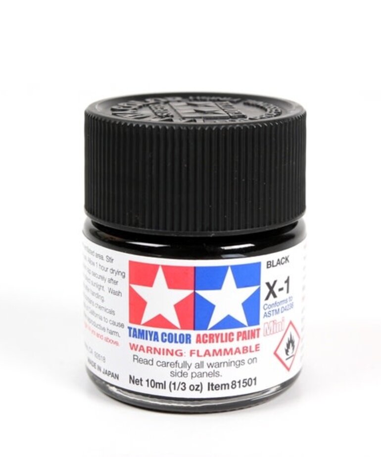 Tamiya Tamiya X-1 Black 10ml