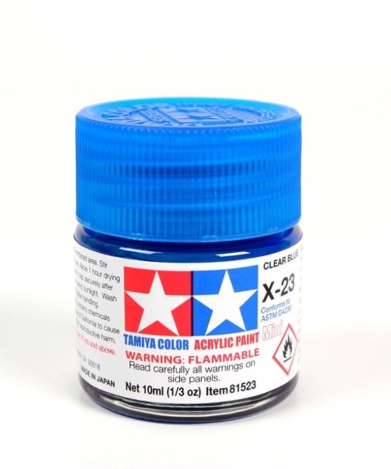 Tamiya Tamiya X-23 Clear Blue 10ml