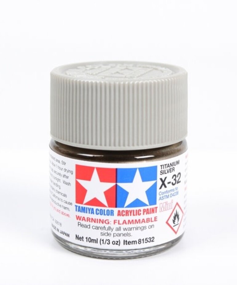 Tamiya Tamiya X-32 Titanium Silver 10ml