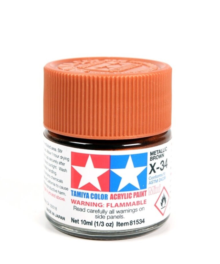 Tamiya Tamiya X-34 Metallic Brown 10ml