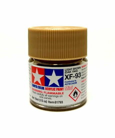 Tamiya Tamiya XF-93 Light Brown (DAK 1942) 10ml Tamiya Tamiya XF-93 Light Brown (DAK 1942) 10ml