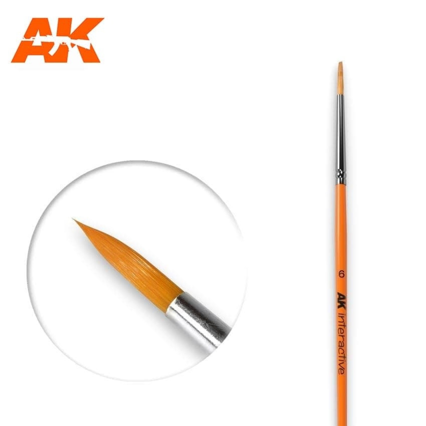 AK Interactive AK606 Synthetic Round Brush 6