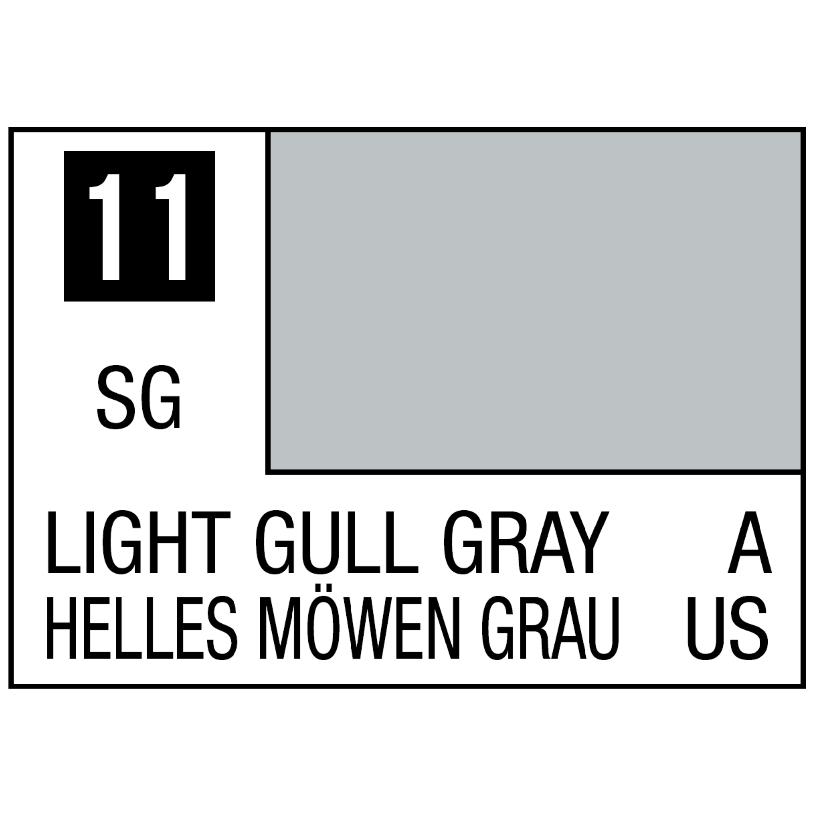 Mr. Hobby Mr. Color 11 Light Gull Grey (Semi-Gloss) 10ml
