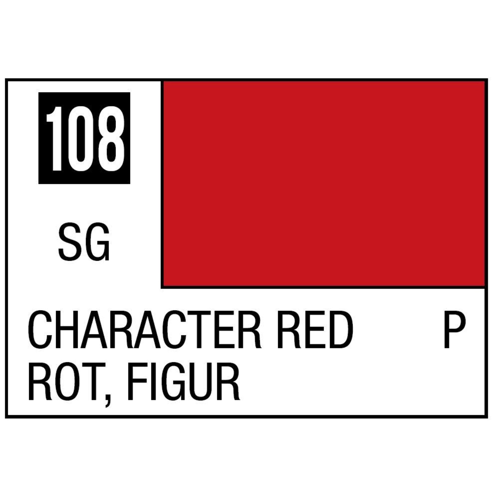 Mr. Hobby Mr. Color 108 Character Red (Semi-Gloss) 10ml