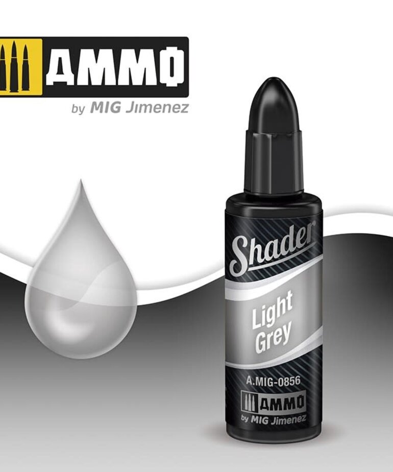 Ammo by Mig Jimenez A.MIG-0856 Shader Light Grey 10ml