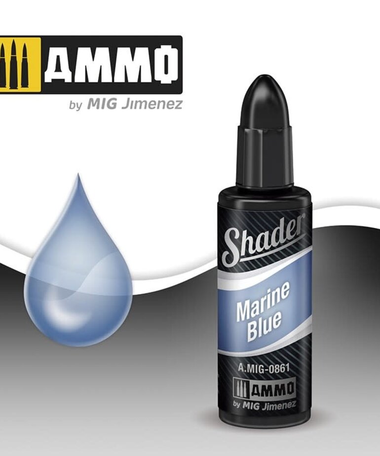 Ammo by Mig Jimenez A.MIG-0861 Shader Marine Blue 10ml