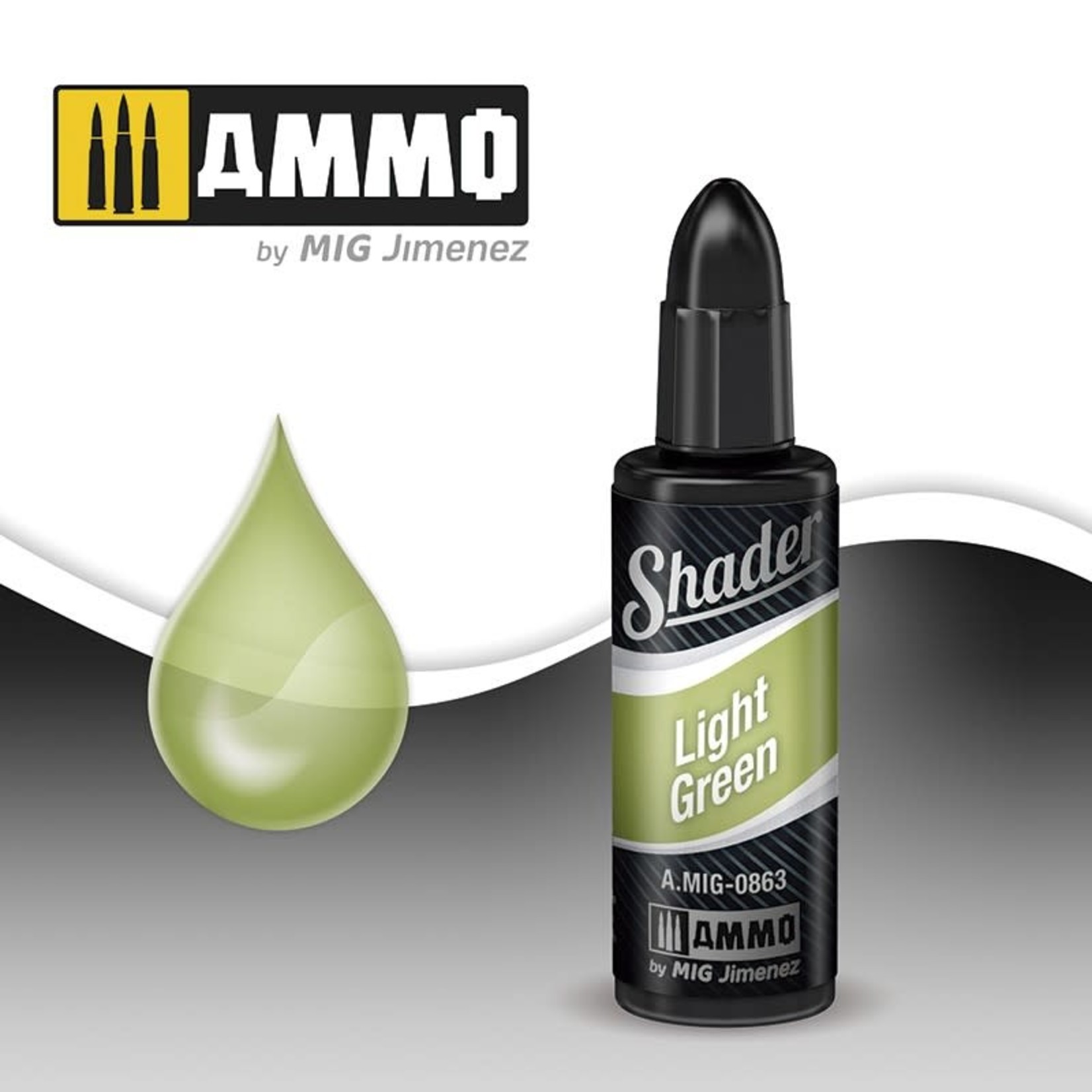 Ammo by Mig Jimenez A.MIG-0863 Shader Light Green 10ml