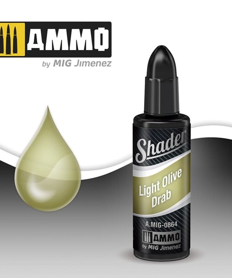 Ammo by Mig Jimenez A.MIG-0864 Shader Light Olive Drab 10ml