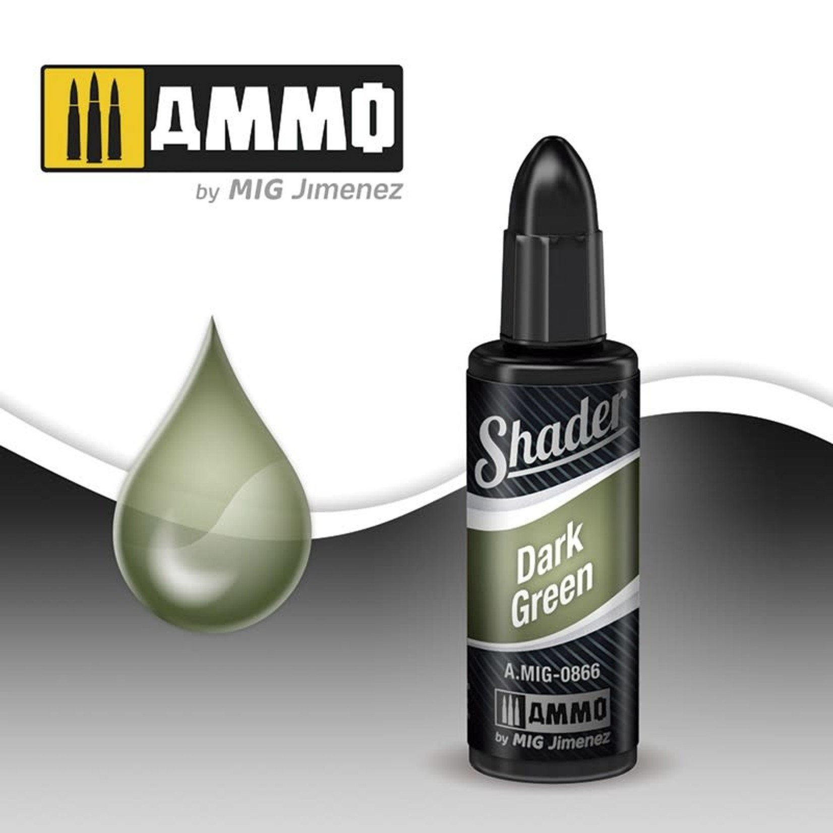 Ammo by Mig Jimenez A.MIG-0866 Shader Dark Green 10ml
