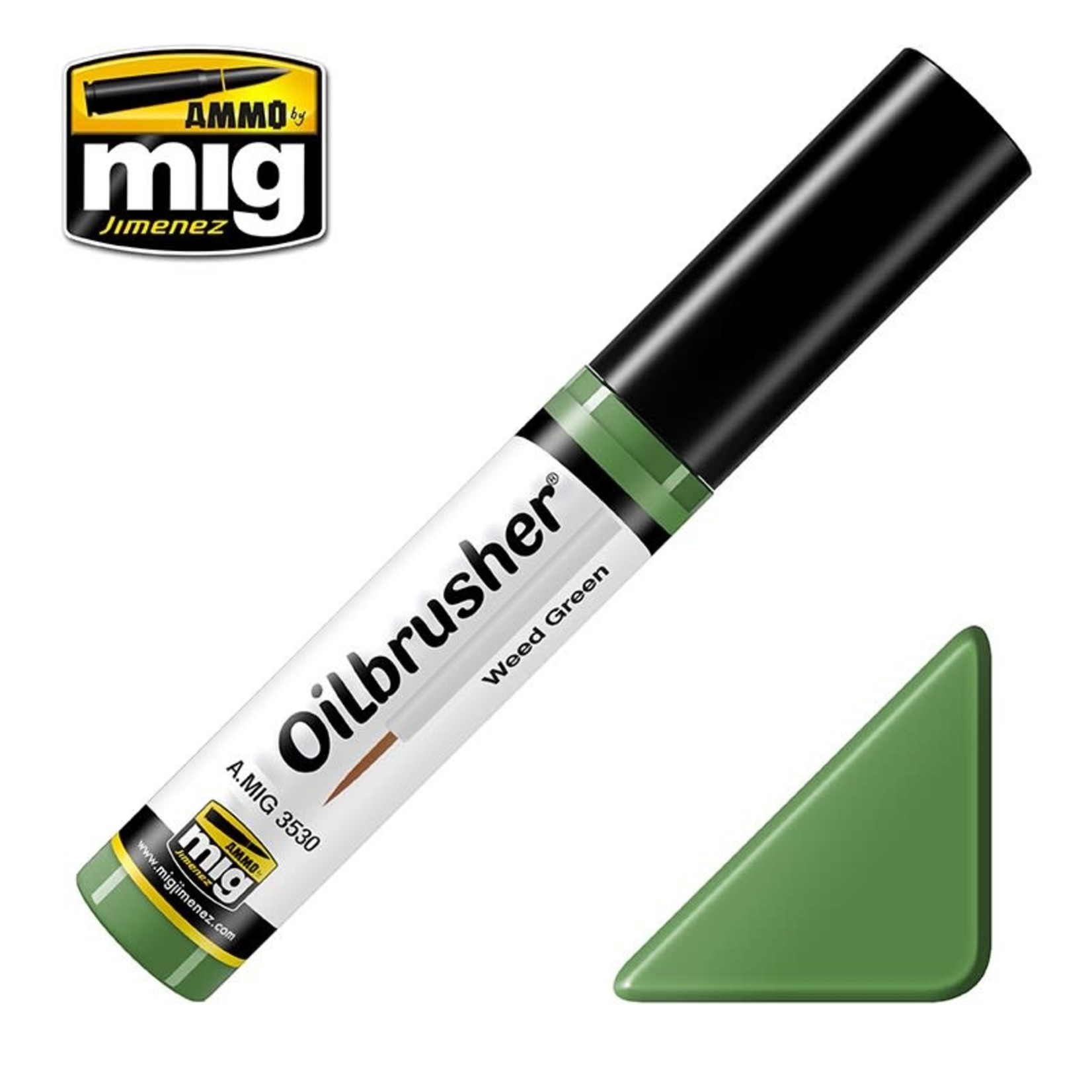 Ammo by Mig Jimenez A.MIG 3530 Oilbrusher Weed Green 10ml