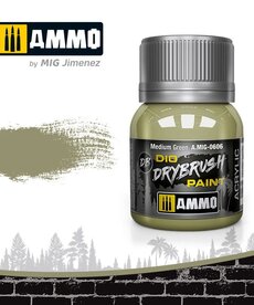 Ammo by Mig Jimenez A.MIG-0606 DIO Drybrush Medium Green 40ml