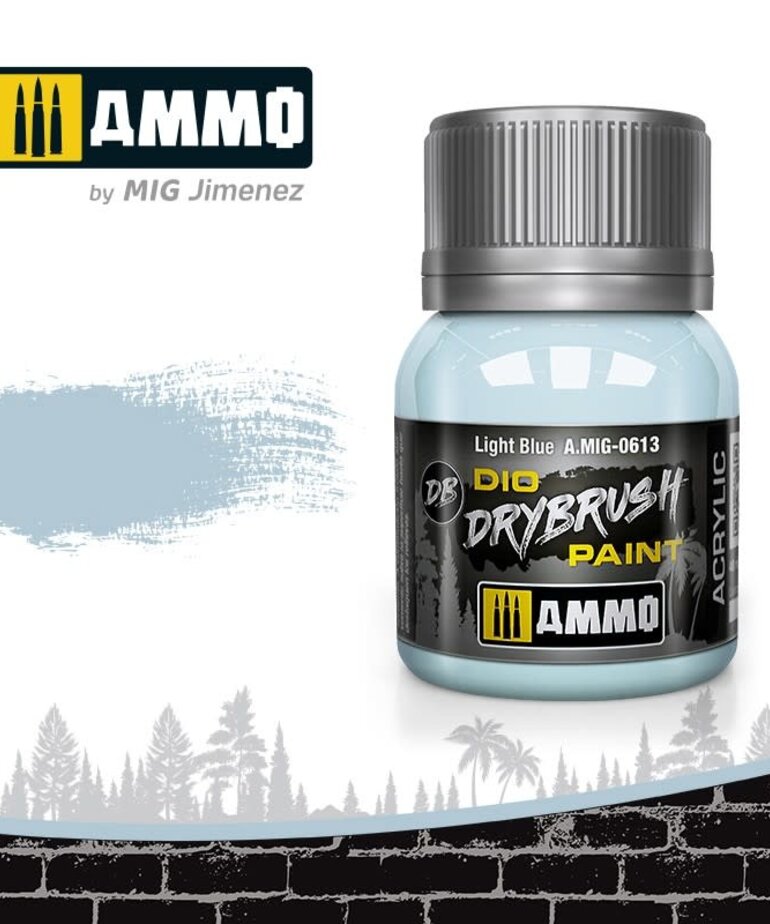 Ammo by Mig Jimenez A.MIG-0613 DIO Drybrush Light Blue 40ml