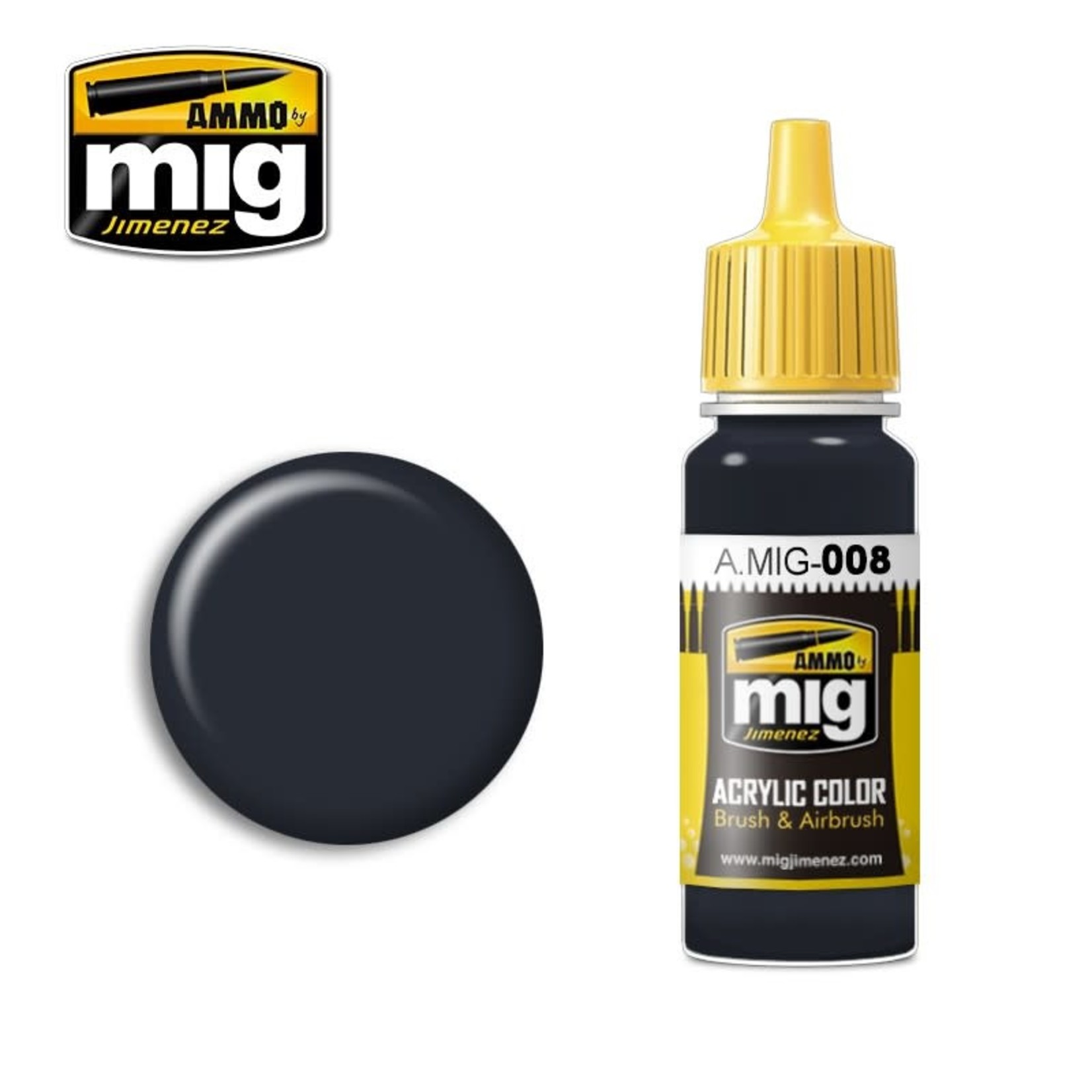 Ammo by Mig Jimenez A.MIG-008 RAL 7021 Dunkelgrau 17ML