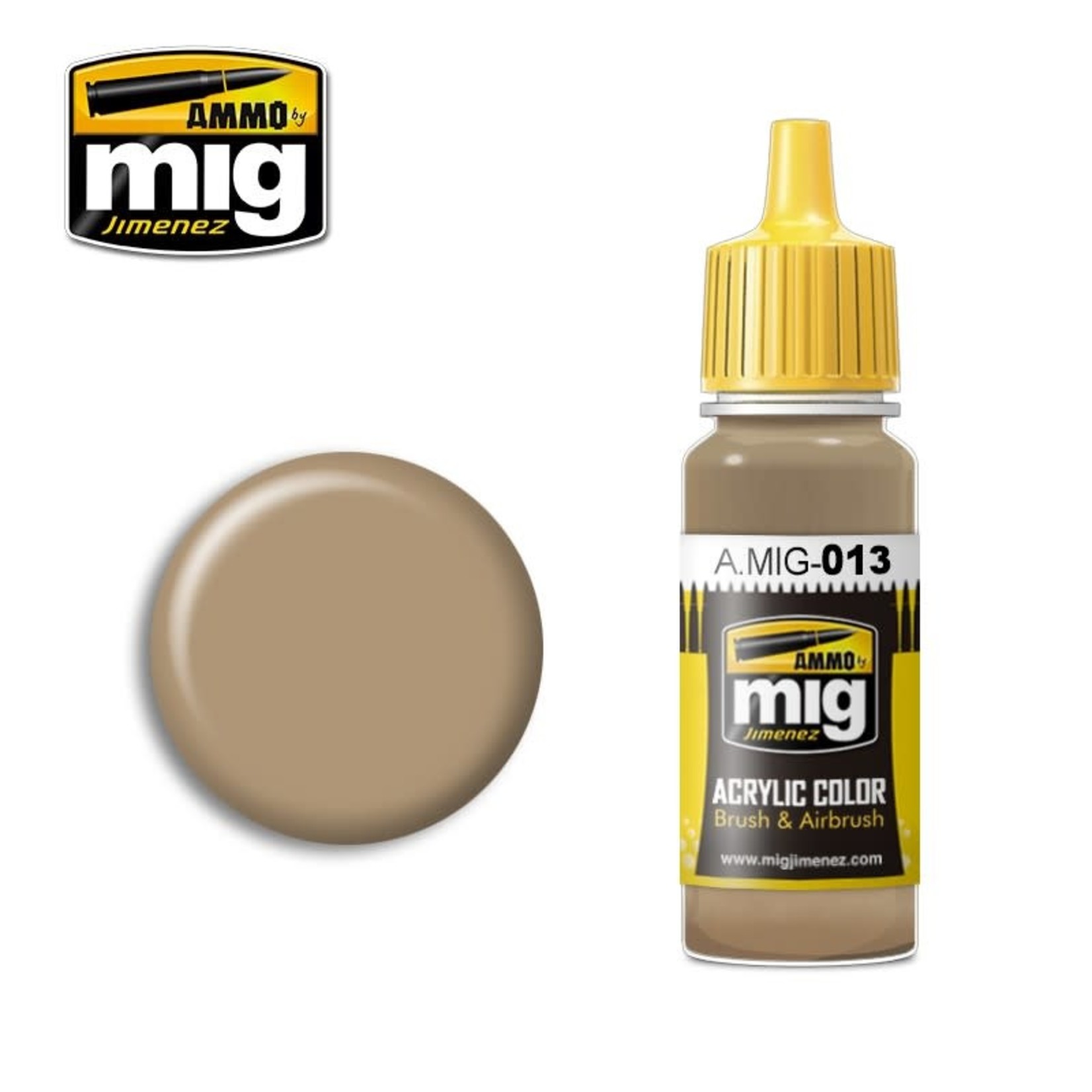 Ammo by Mig Jimenez A.MIG-013 RAL 8000 Gelbbraun 17ML