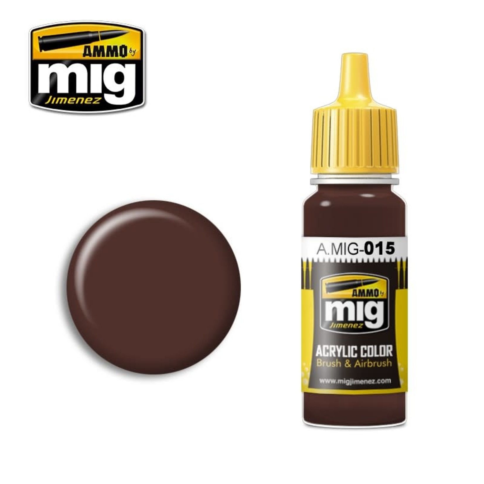 Ammo by Mig Jimenez A.MIG-015 RAL 8017 Schokobraun 17ML