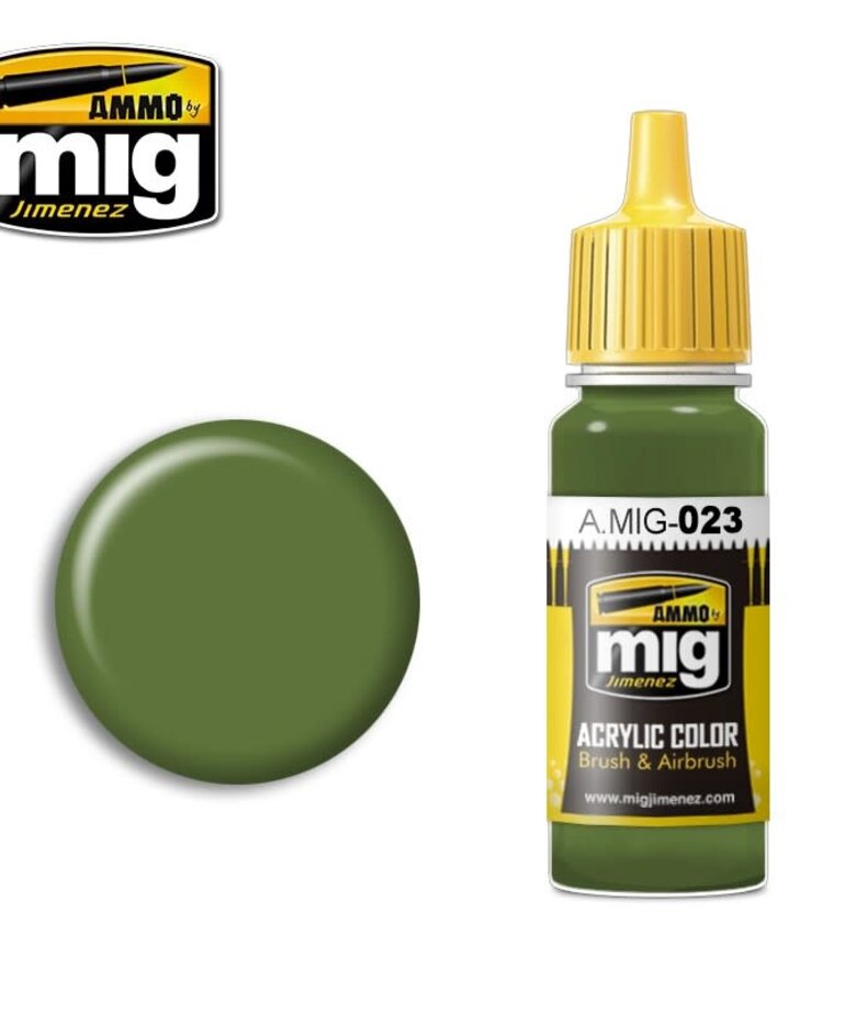 Ammo by Mig Jimenez A.MIG-023 Protective Green 17ML