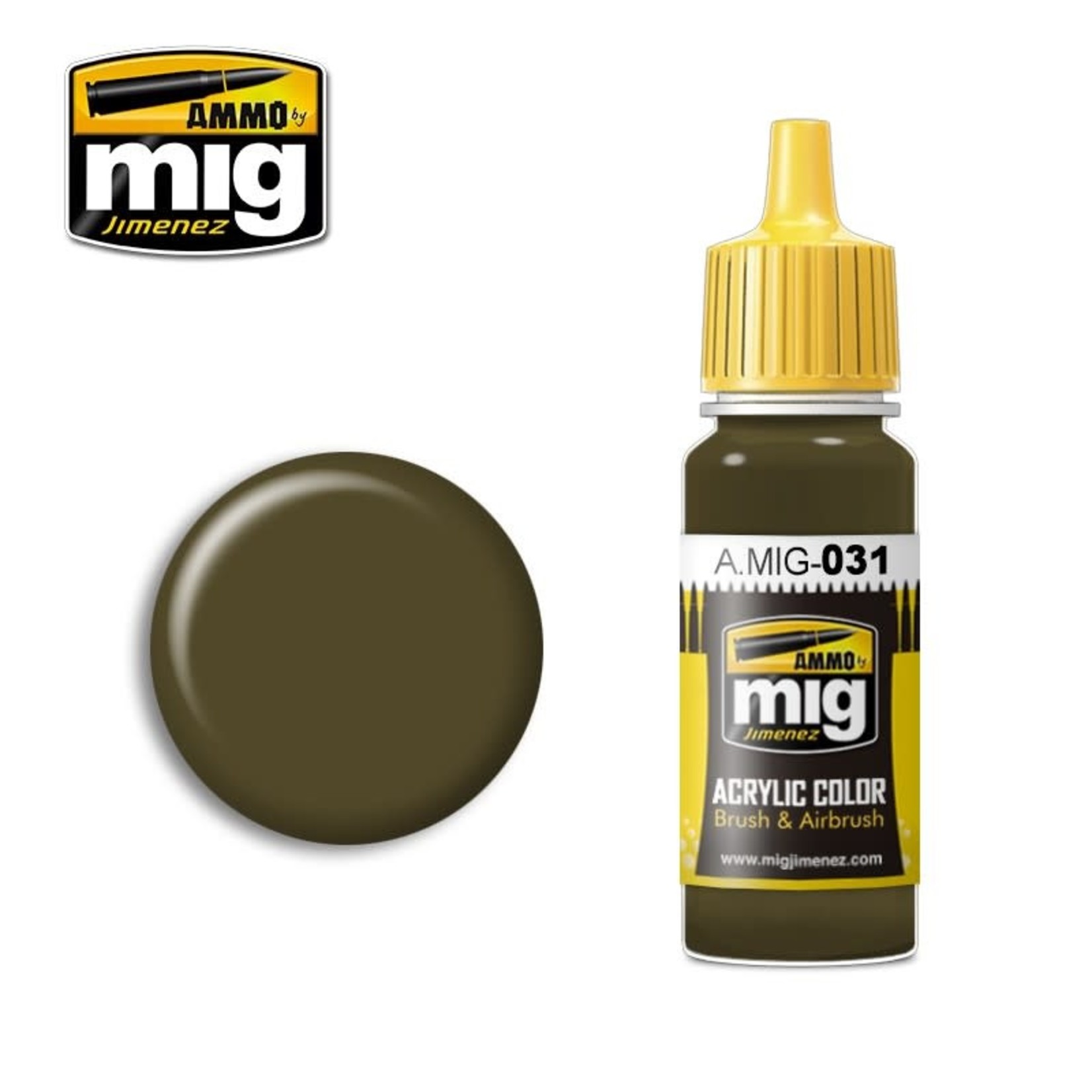 Ammo by Mig Jimenez A.MIG-031 Spanish Green-Khaki 17ML