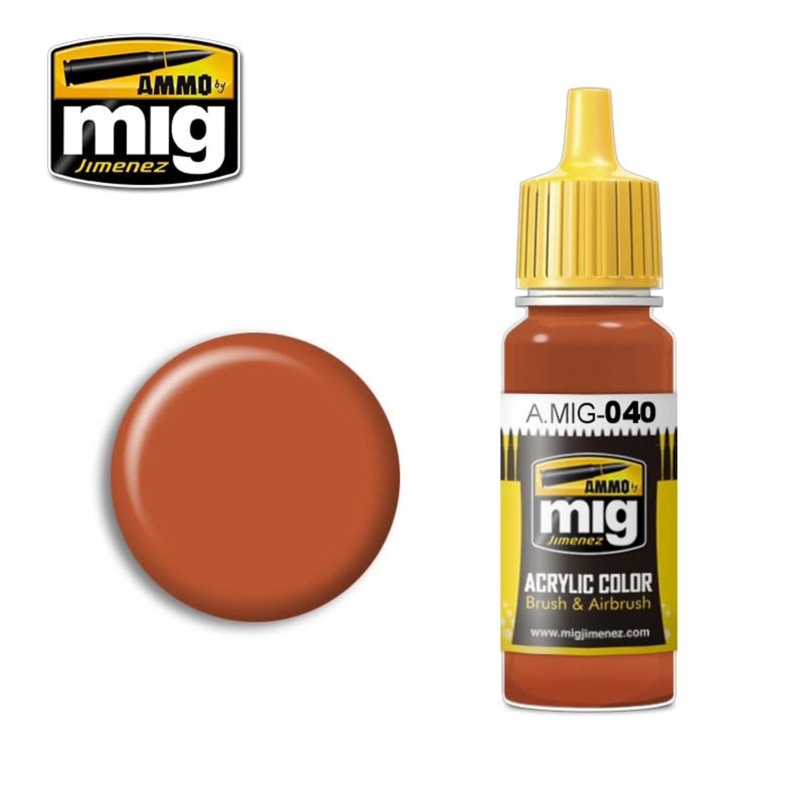 Ammo by Mig Jimenez A.MIG-040 Medium Rust 17ML