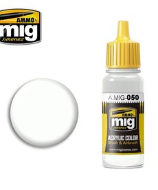 Ammo by Mig Jimenez A.MIG-050 Matt White 17ML