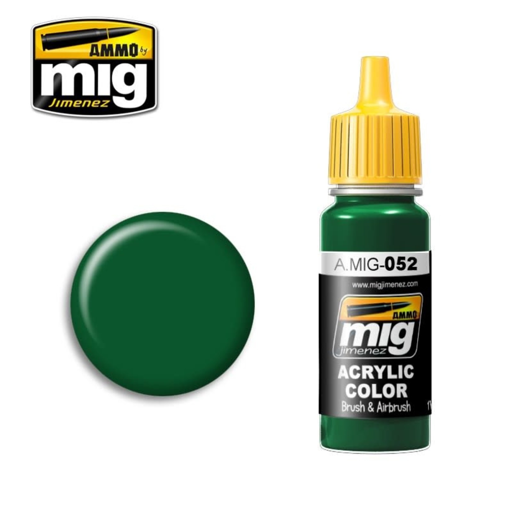 Ammo by Mig Jimenez A.MIG-052 Deep Green 17ML