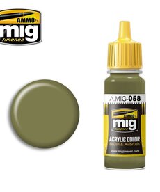 Ammo by Mig Jimenez A.MIG-058 Light Green Khaki 17ML