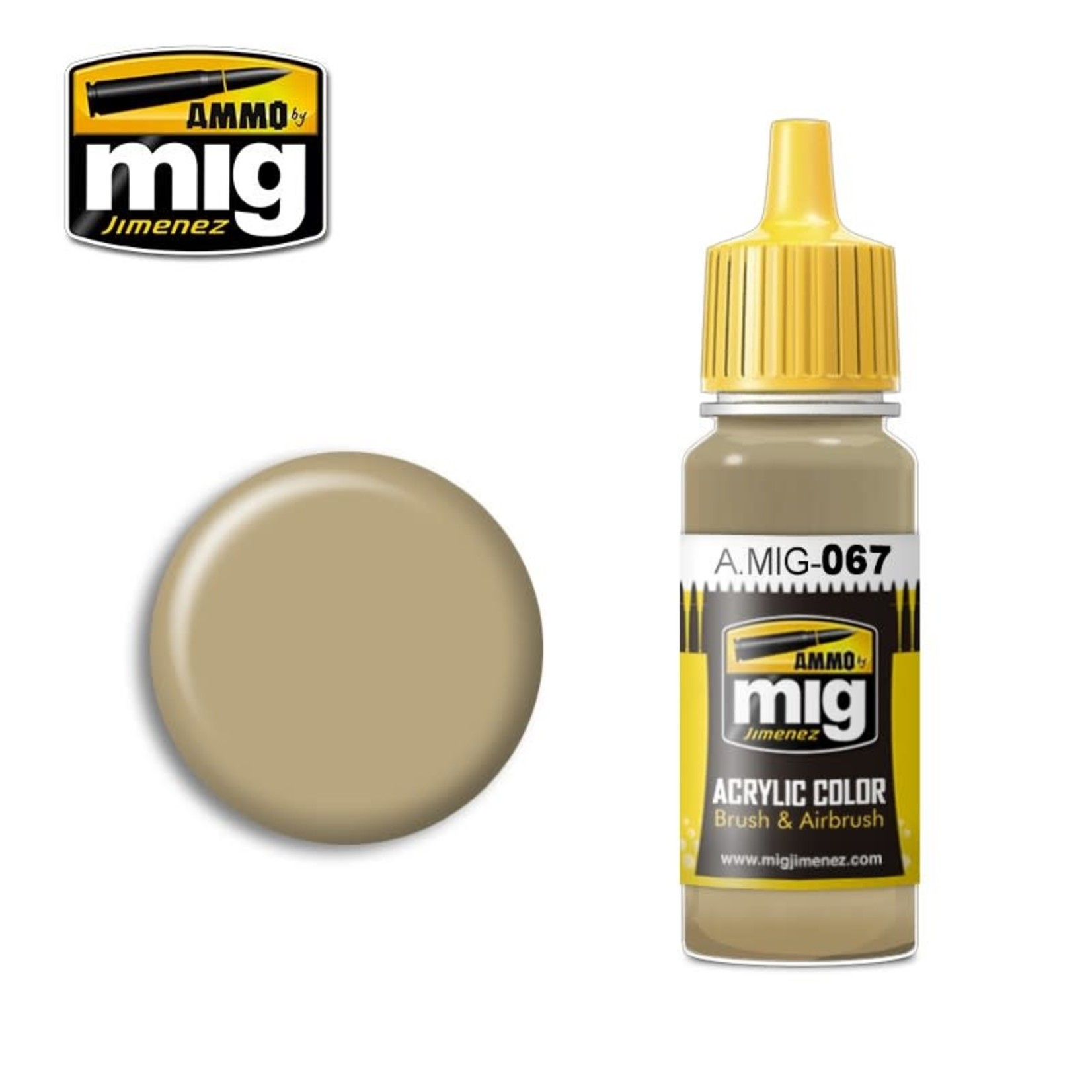 Ammo by Mig Jimenez A.MIG-067 Light Sand Grey 17ML