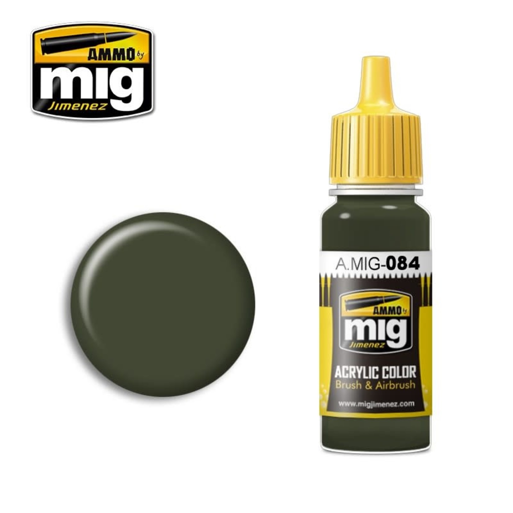 Ammo by Mig Jimenez A.MIG-084 NATO Green 17ML