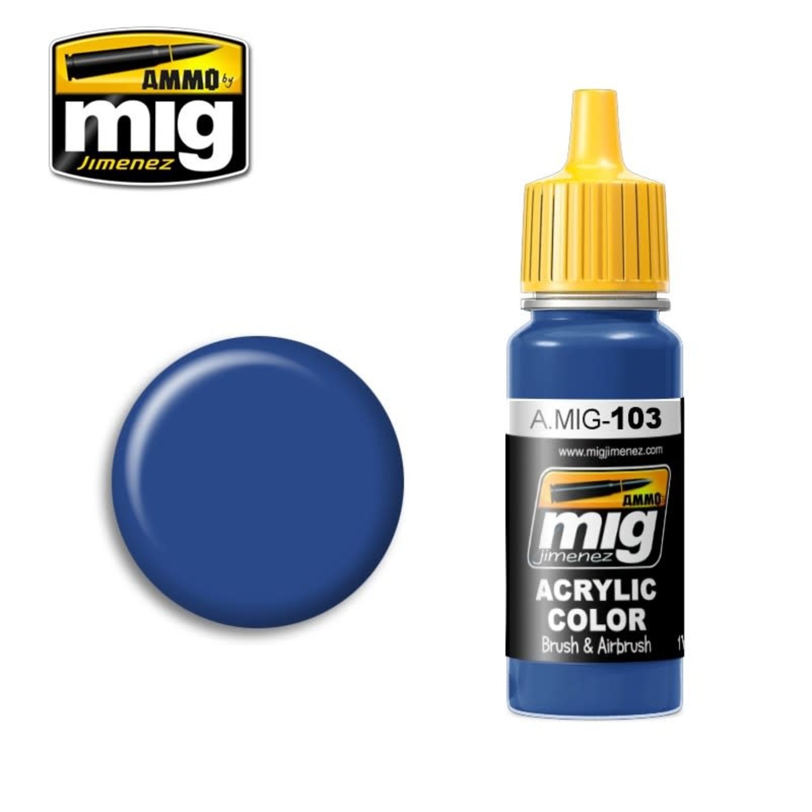 Ammo by Mig Jimenez A.MIG-103 Medium Blue 17ML